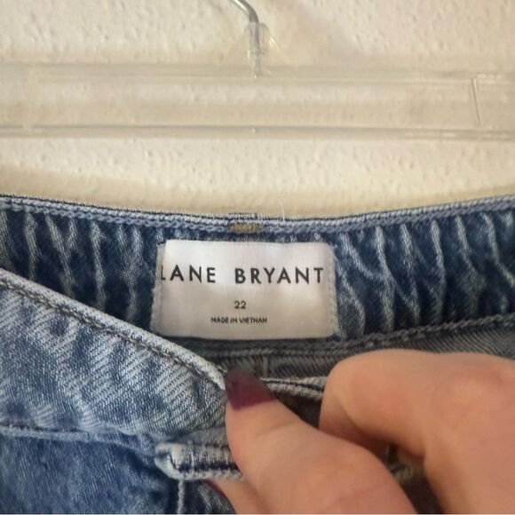 Lane Bryant Blue Denim midi Skirt 22 - Picture 4 of 5